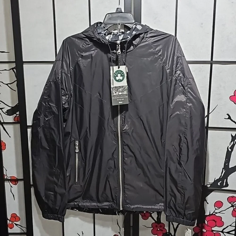 Boston Celtics The Very Warm x NBALab Reversible Windbreaker Jacket Medium New - Picture 5 of 12